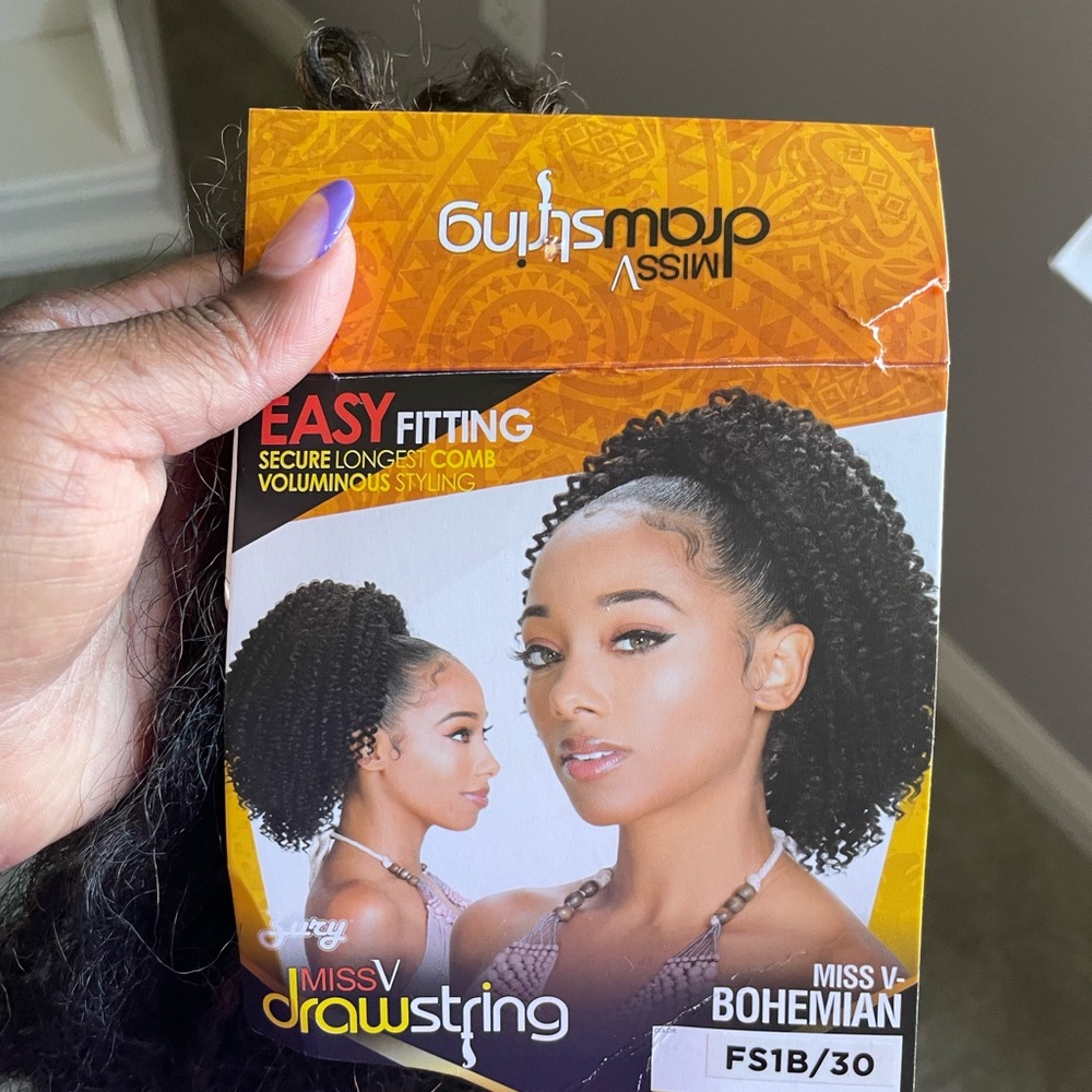 Drawstring Bohemian Hair - Black and Brown